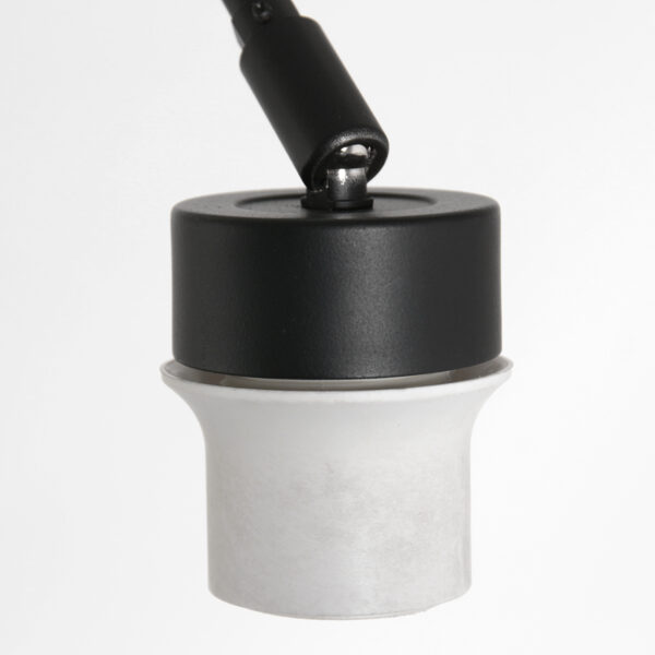 Steinhauer Prestige chic vloerlamp – Draai- en/of kantelbaar en In hoogte verstelbaar – E27 (grote fitting) – naturel en zwart - Image 3