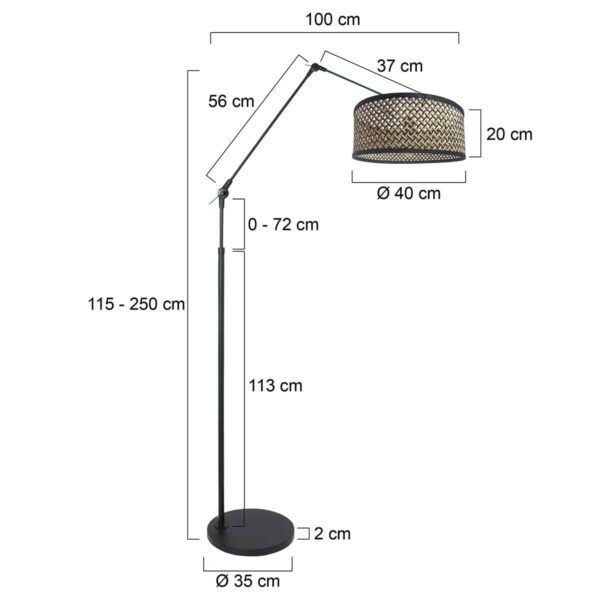 Steinhauer Prestige chic vloerlamp – E27 (grote fitting) – Zwart - Image 5