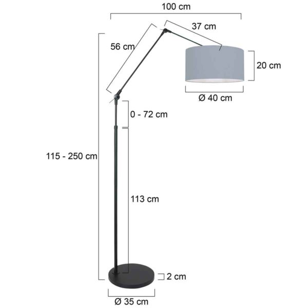 Steinhauer Prestige chic vloerlamp – E27 (grote fitting) – Zwart - Image 5