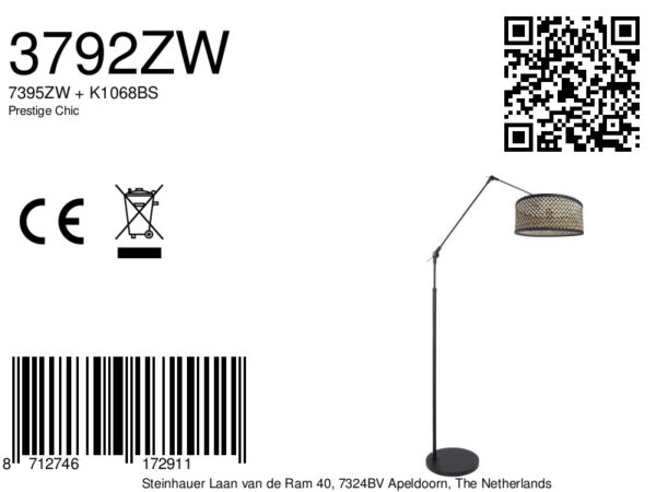 Steinhauer Prestige chic vloerlamp – E27 (grote fitting) – Zwart - Image 6