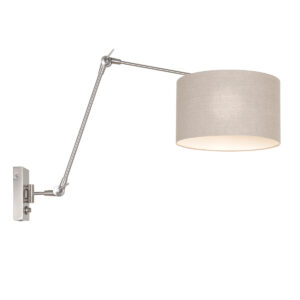 Steinhauer Prestige chic wandlamp – E27 (grote fitting) – Staal