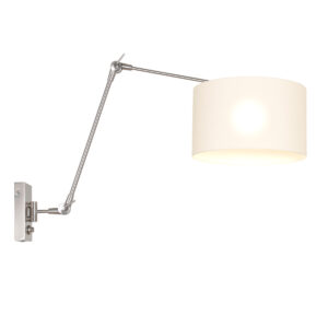 Steinhauer Prestige chic wandlamp – E27 (grote fitting) – Staal