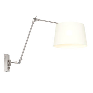 Steinhauer Prestige chic wandlamp – E27 (grote fitting) – Staal