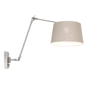 Steinhauer Prestige chic wandlamp – E27 (grote fitting) – Staal