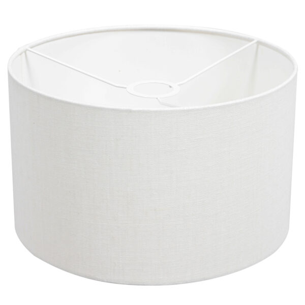 Steinhauer Prestige Chic wandlamp - kap ⌀30 cm - tot 105 cm diep - dimmer op het product - E27 - staal en wit linnen - Image 4
