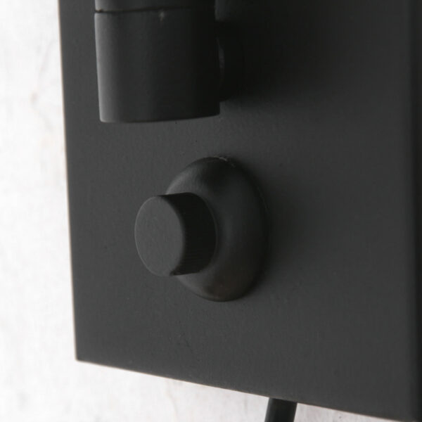 Steinhauer Prestige Chic wandlamp - kap ⌀30 cm taps - tot 105 cm diep - dimmer op het product - E27 - zwart en wit - Image 12