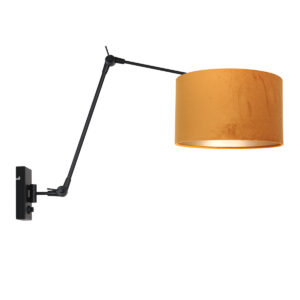 Steinhauer Prestige chic wandlamp – E27 (grote fitting) – Zwart