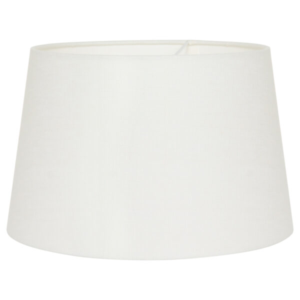 Steinhauer Prestige Chic wandlamp - kap ⌀30 cm taps - tot 105 cm diep - dimmer op het product - E27 - zwart en wit linnen - Image 5