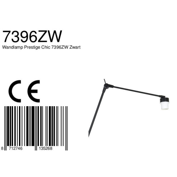 Steinhauer Gramineus wandlamp - losse armatuur - verstelbaar - E27 - zwart - Image 6