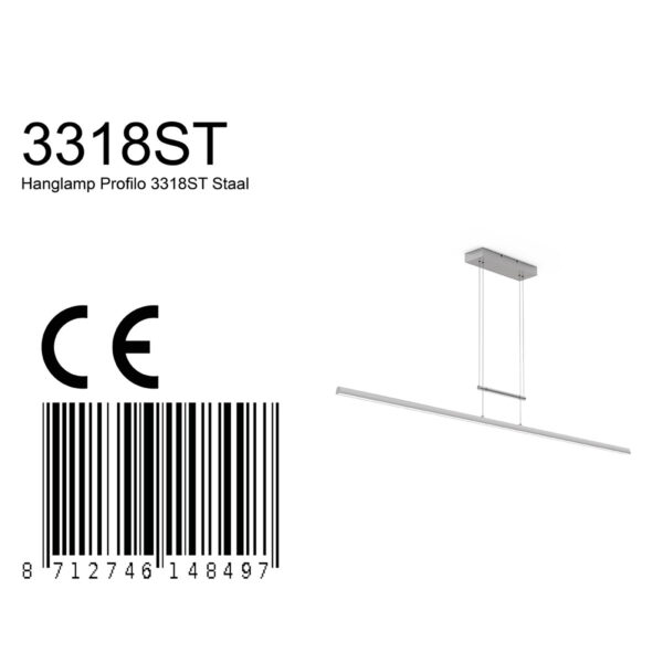 Steinhauer Profilo hanglamp – Ingebouwd (LED) – wit - Image 4