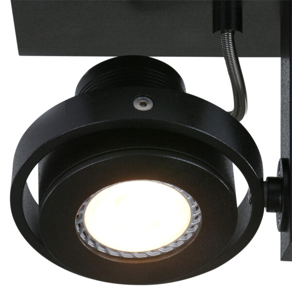 Steinhauer West Point spot - opbouw spot - draai- en kantelbaar - incl. LED - zwart - Image 3
