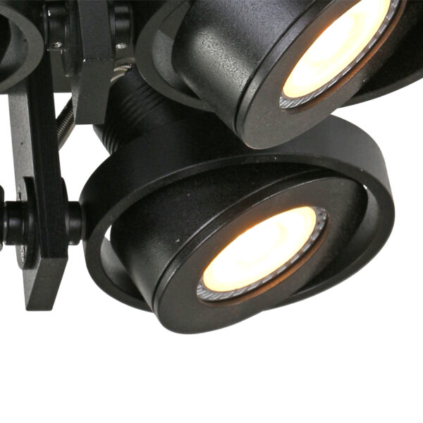 Steinhauer West Point spot - opbouw spot - draai- en kantelbaar - incl. LED - 4 lichts - zwart - Image 4