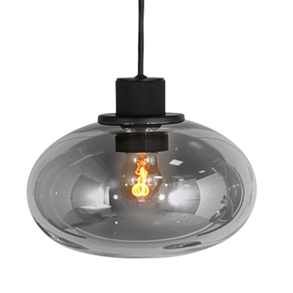 Steinhauer Reflexion hanglamp – In hoogte verstelbaar – E27 + GU10 – smokeglas en zwart - Image 11