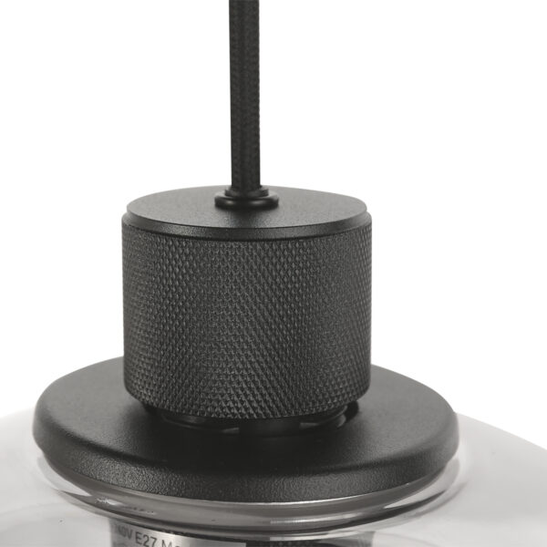 Steinhauer Reflexion hanglamp – In hoogte verstelbaar – E27 + GU10 – smokeglas en zwart - Image 15