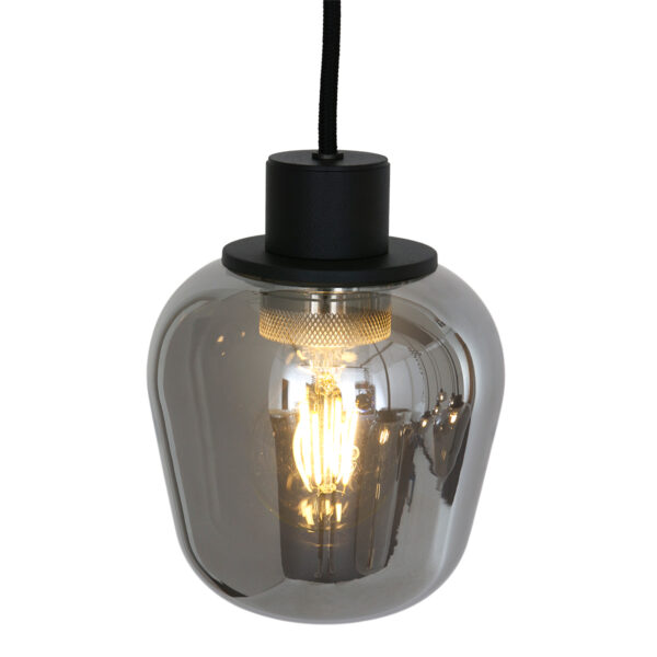 Steinhauer Reflexion eettafellamp - achtlichts - rookglas - zwart - Image 11