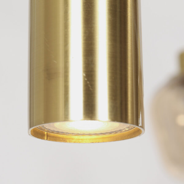 Steinhauer Reflexion hanglamp – In hoogte verstelbaar – E27 + GU10 – messing en zwart - Image 15