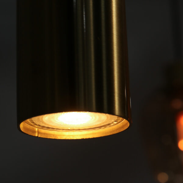 Steinhauer Reflexion hanglamp – In hoogte verstelbaar – E27 + GU10 – messing en zwart - Image 16