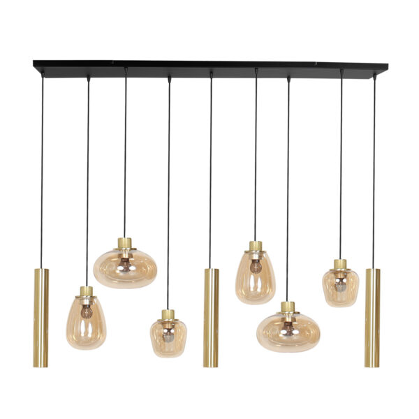 Steinhauer Reflexion hanglamp – In hoogte verstelbaar – E27 + GU10 – messing en zwart - Image 9