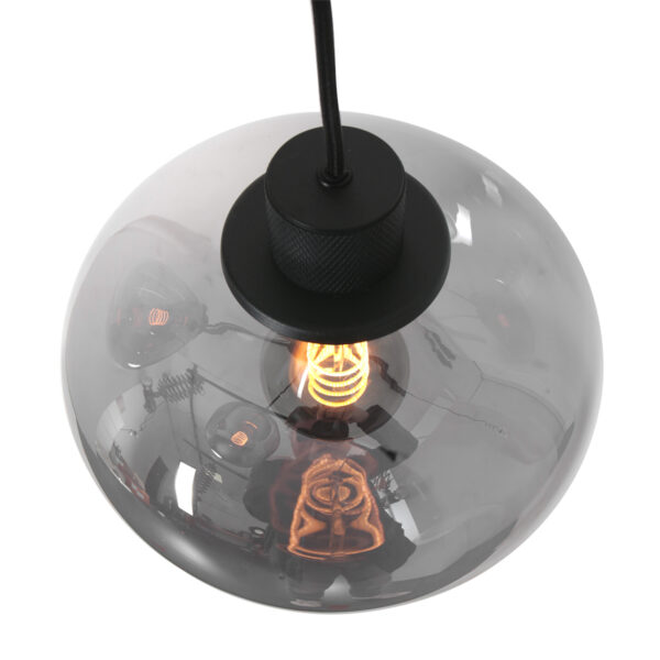 Steinhauer Reflexion hanglamp - vide lamp - drielichts - rookglas - verstelbaar in hoogte - zwart - Image 13
