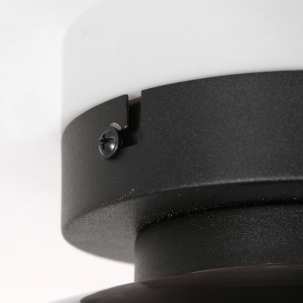 Steinhauer Reflexion plafondlamp – ø 25 cm – E27 (grote fitting) – zwart - Image 5