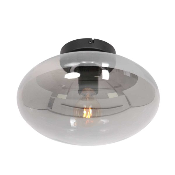 Steinhauer Reflexion plafondlamp – ø 30 cm – E27 (grote fitting) – zwart - Image 2