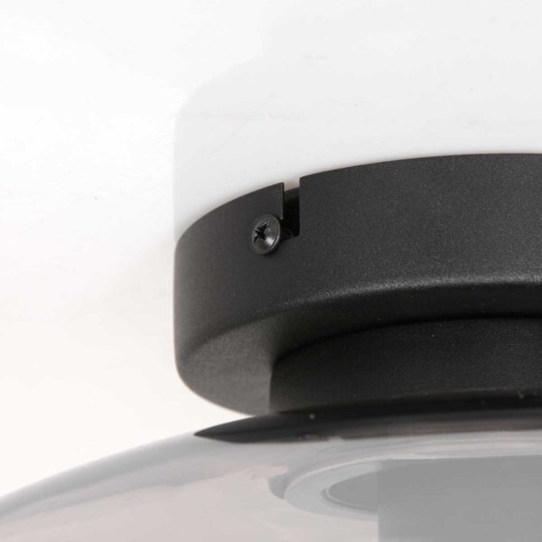Steinhauer Reflexion plafondlamp – ø 30 cm – E27 (grote fitting) – zwart - Image 3