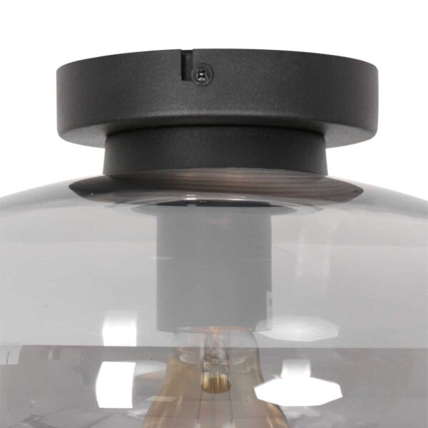 Steinhauer Reflexion plafondlamp – ø 30 cm – E27 (grote fitting) – zwart - Image 4