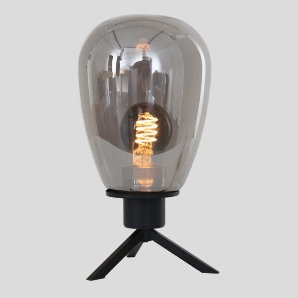 Steinhauer Reflexion tafellampje - 28cm hoog - zwart met rookglas - Image 14