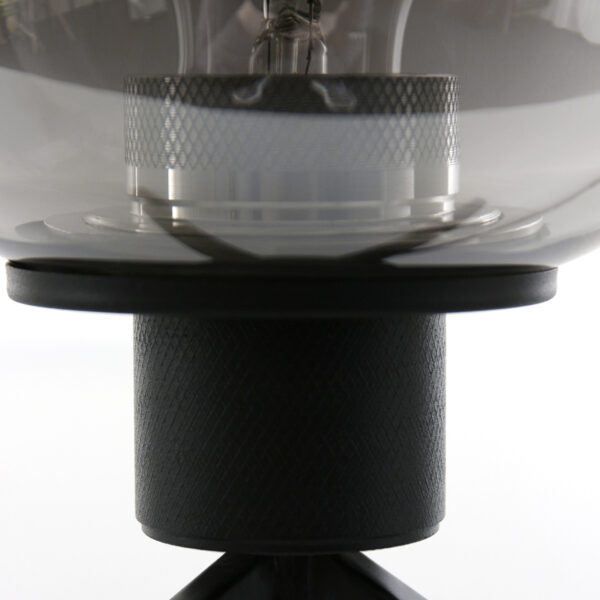 Steinhauer Reflexion tafellampje - 23cm hoog - zwart met rookglas - Image 4