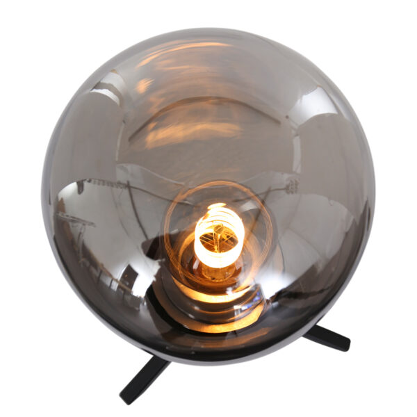 Steinhauer Reflexion tafellampje - 28cm hoog - zwart met rookglas - Image 4