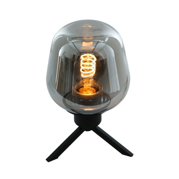 Steinhauer Reflexion tafellampje - 23cm hoog - zwart met rookglas - Image 10