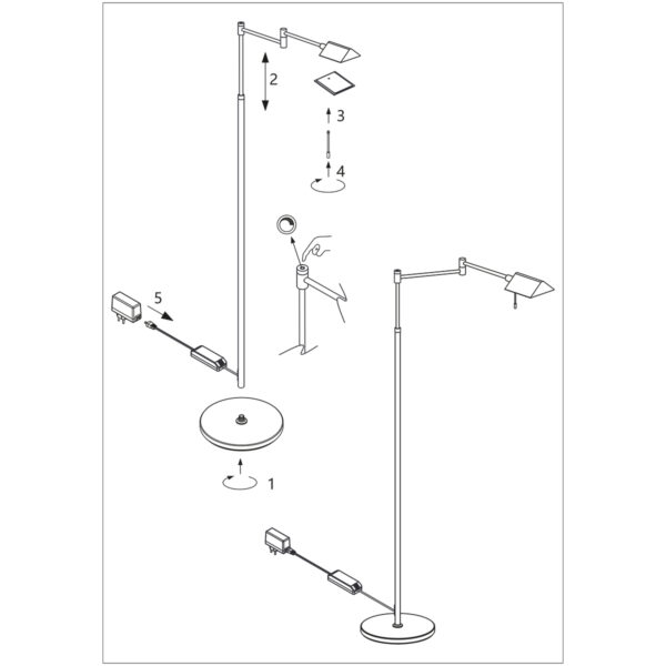 Steinhauer Retina vloerlamp - dimbaar - ingebouwd LED - 2200-3000K - 1000L - 10W - brons - Image 9