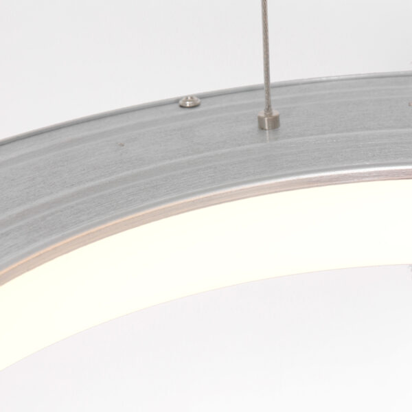 Steinhauer Ringlede hanglamp - ring - ingebouwd LED - ⌀48 cm - zilver - Image 5