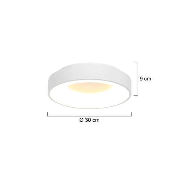Steinhauer Ringlede plafondlamp - rond - ingebouwd LED - Ø 30 cm - 2700K - wit - Image 6