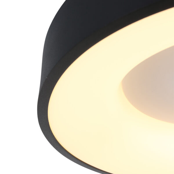 Steinhauer Ringlede plafondlamp - rond - ingebouwd LED - Ø 30 cm - 2700K - zwart - Image 3