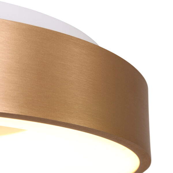 Steinhauer Ringlede plafondlamp - ring | ingebouwd LED -  Ø 38 cm - goud - Image 3
