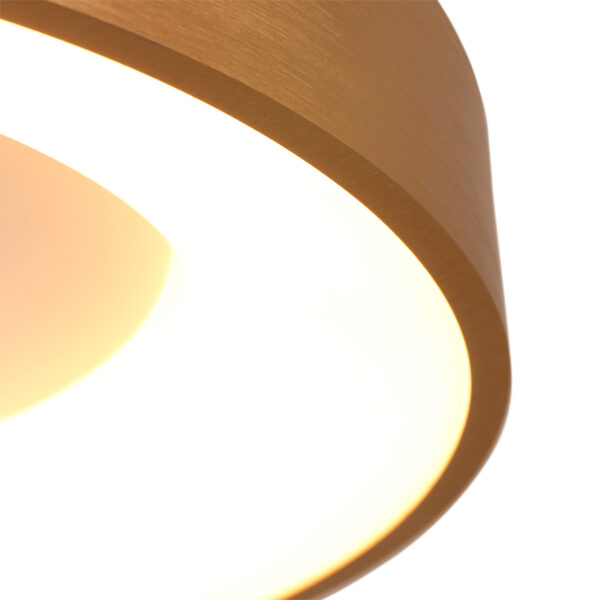 Steinhauer Ringlede plafondlamp - ring | ingebouwd LED -  Ø 38 cm - goud - Image 4