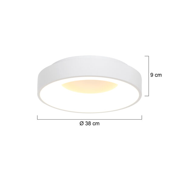 Steinhauer Ceiling and Wall plafondlamp - rond | ingebouwd LED - Ø 38 cm - 2800K - wit - Image 6