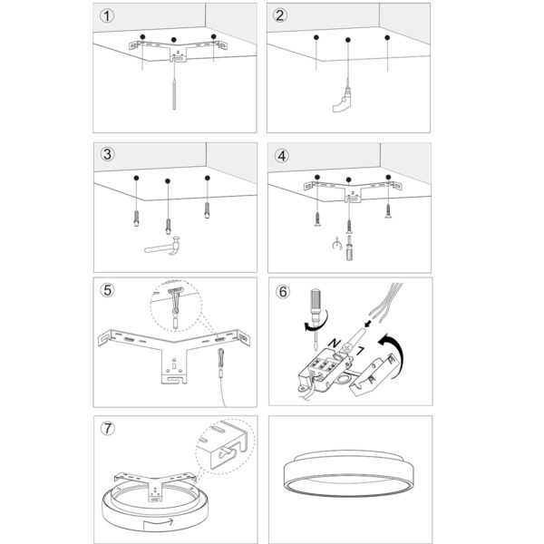 Steinhauer Ceiling and Wall plafondlamp - rond | ingebouwd LED - Ø 38 cm - 2800K - wit - Image 8