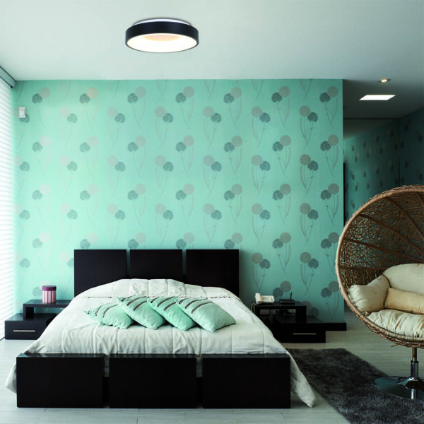 Steinhauer Ceiling and Wall moderne plafondlamp groot - Ø 48 cm - ingebouwd LED - 2800K - zwart - Image 3