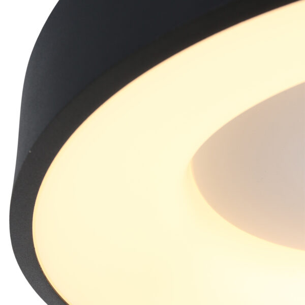 Steinhauer Ceiling and Wall moderne plafondlamp groot - Ø 48 cm - ingebouwd LED - 2800K - zwart - Image 4