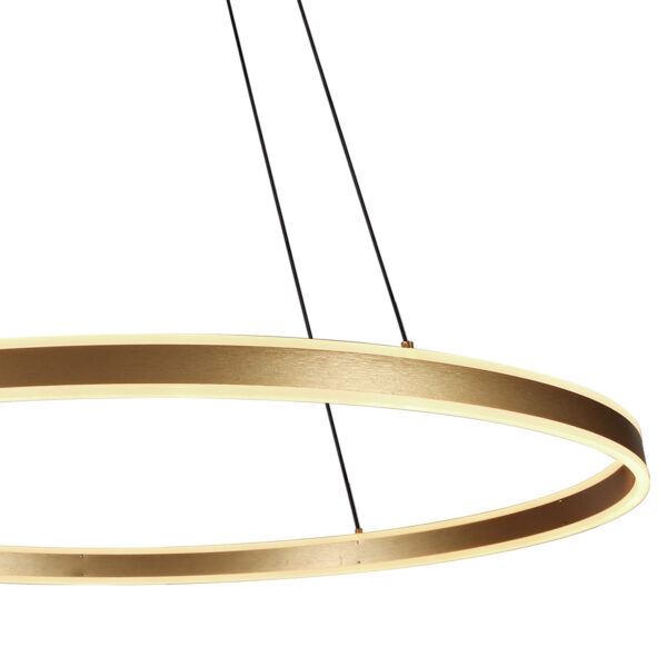 Steinhauer Ringlux hanglamp – ø 100 cm – In hoogte verstelbaar – Ingebouwd (LED) – goud - Image 8