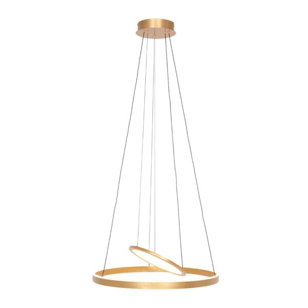 Steinhauer Ringlux hanglamp – ø 60 cm – In hoogte verstelbaar – Ingebouwd (LED) – goud - Image 12