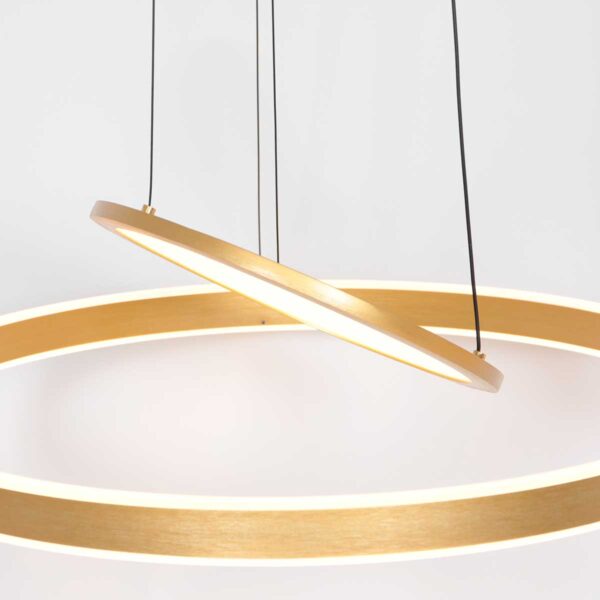 Steinhauer Ringlux hanglamp – ø 60 cm – In hoogte verstelbaar – Ingebouwd (LED) – goud - Image 5