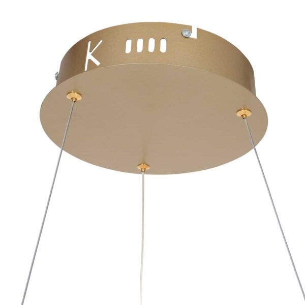 Steinhauer Ringlux hanglamp – ø 60 cm – In hoogte verstelbaar – Ingebouwd (LED) – goud - Image 5