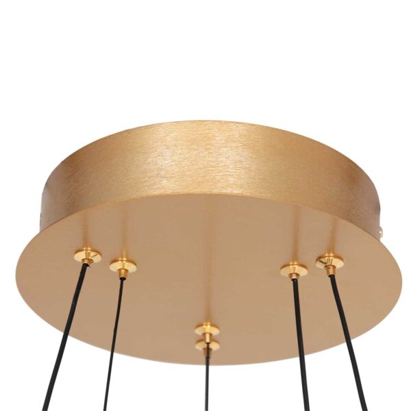 Steinhauer Ringlux hanglamp – ø 60 cm – In hoogte verstelbaar – Ingebouwd (LED) – goud - Image 6