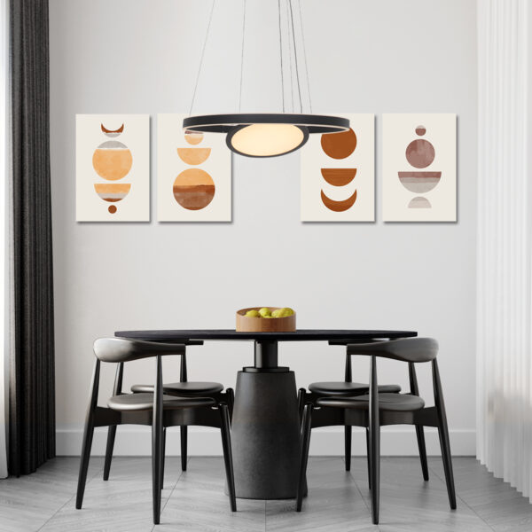 Steinhauer Ringlux hanglamp – ø 60 cm – In hoogte verstelbaar – Ingebouwd (LED) – zwart - Image 2