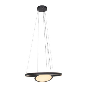 Steinhauer Ringlux hanglamp – ø 60 cm – Ingebouwd (LED) – Zwart