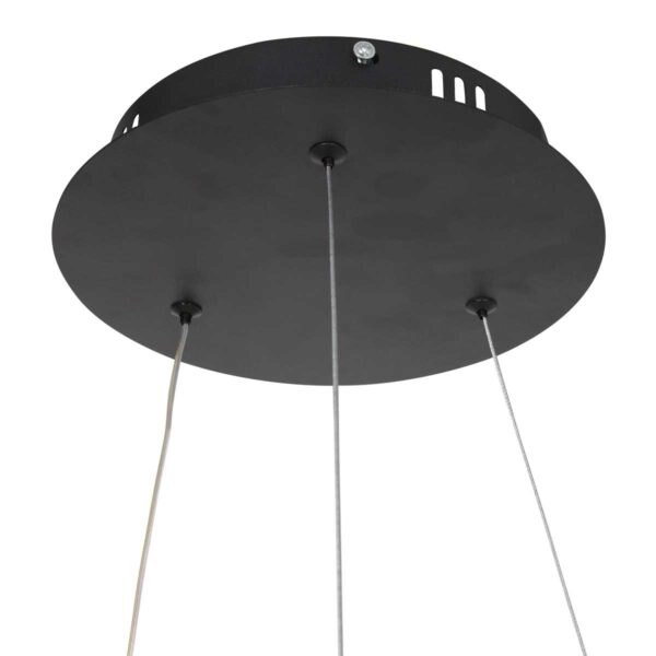 Steinhauer Ringlux hanglamp – ø 60 cm – In hoogte verstelbaar – Ingebouwd (LED) – zwart - Image 5