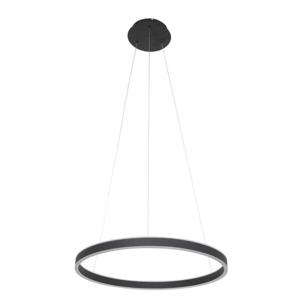 Steinhauer Ringlux hanglamp – ø 60 cm – In hoogte verstelbaar – Ingebouwd (LED) – zwart - Image 8